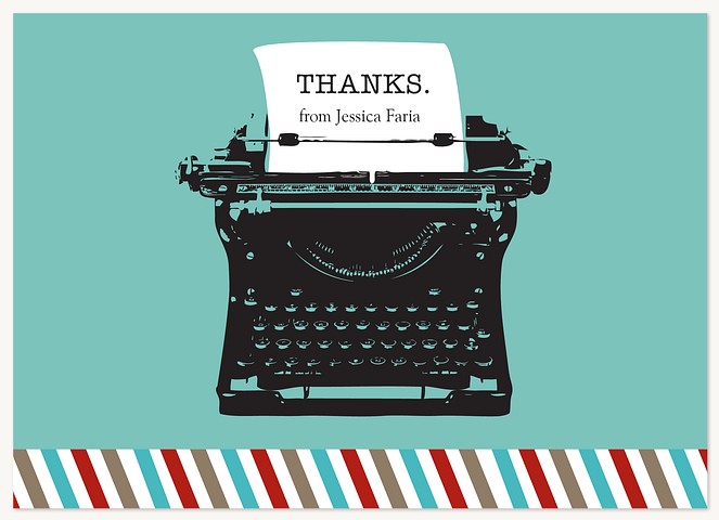 Vintage Type Thank You Cards