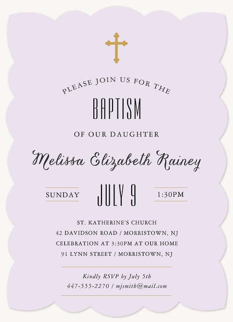 Blessed Baby Baptisms & Christening Invitations
