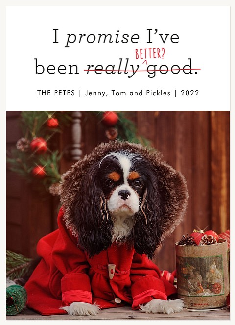 I've Been Good Personalized Holiday Cards