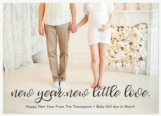 New Little Love Personalized Holiday Cards