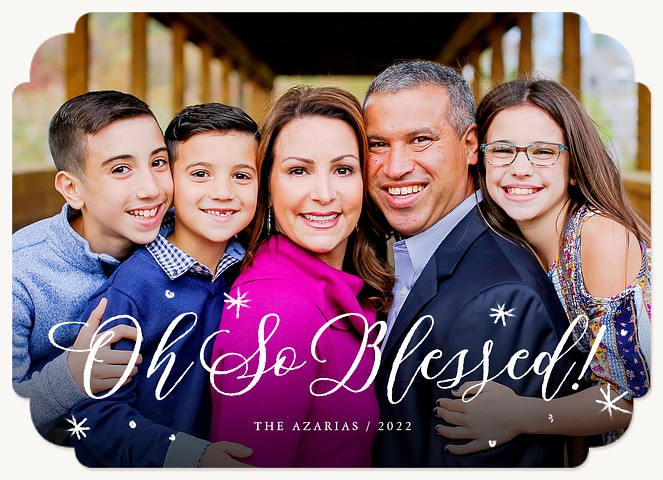 Abundant Blessings Personalized Holiday Cards