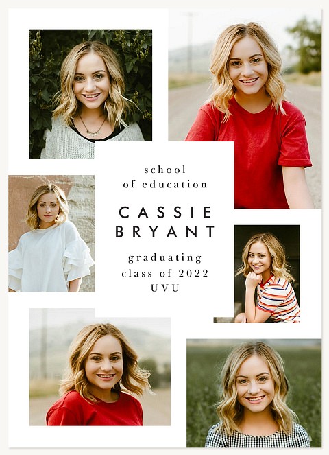 Modernist Collage Graduation Announcements
