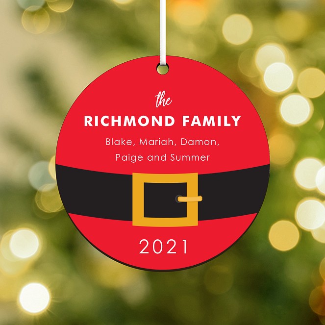 Jolly St. Nick Personalized Ornaments