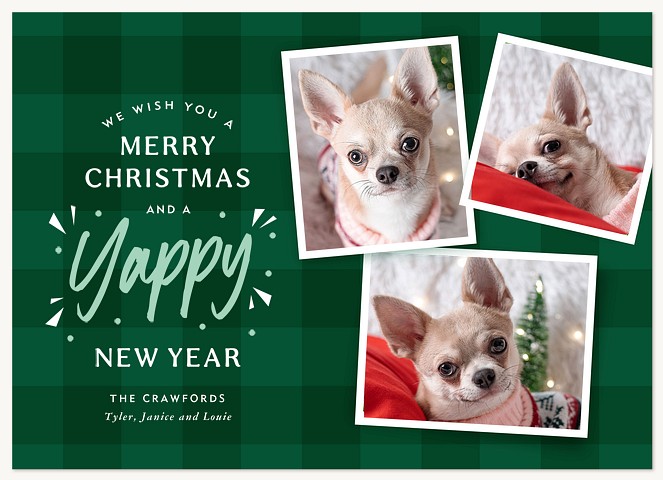 Yappy Holidays Personalized Holiday Cards