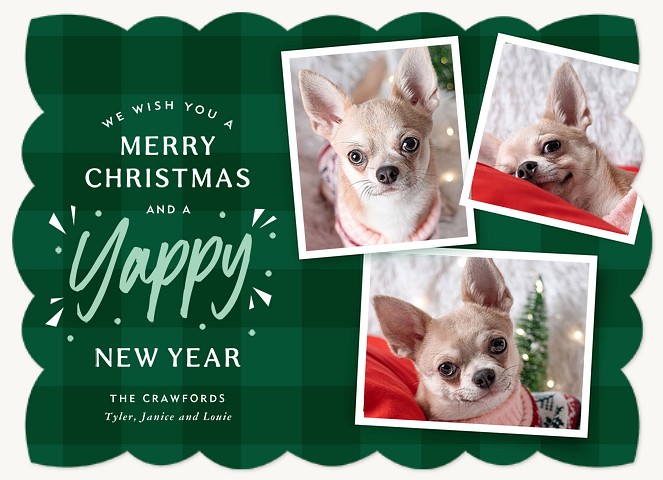 Yappy Holidays Personalized Holiday Cards