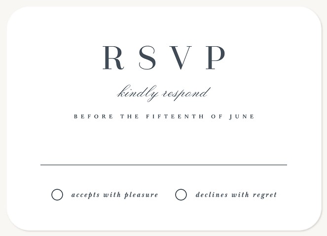 Delicate Overlay Wedding RSVP Cards