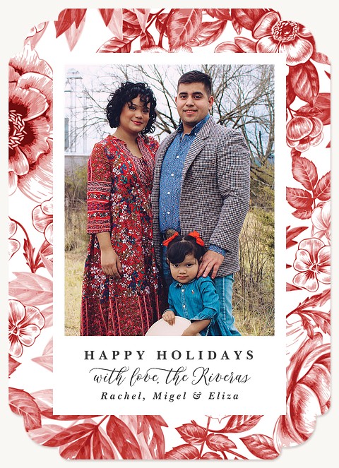 Holiday Toile Photo Holiday Cards