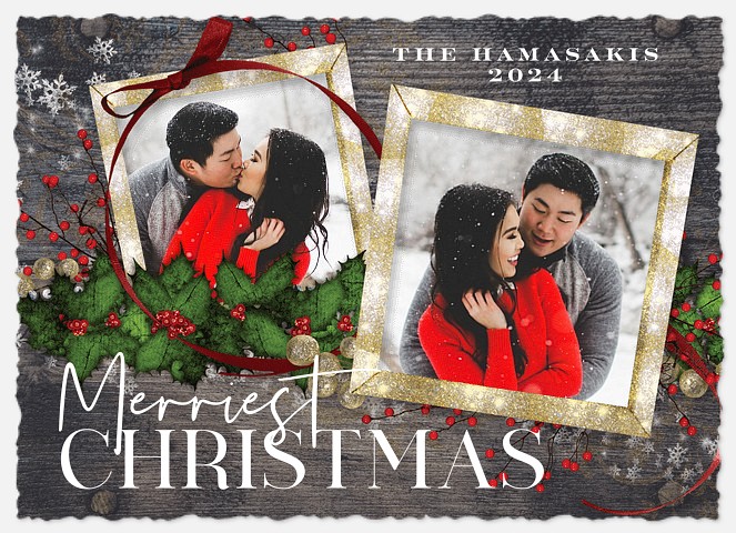 Christmas Frame Holiday Photo Cards