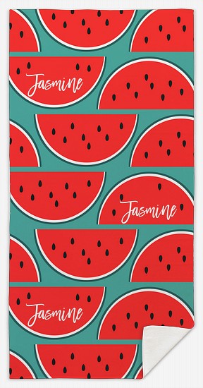 Watermelon Slices Custom Beach Towels