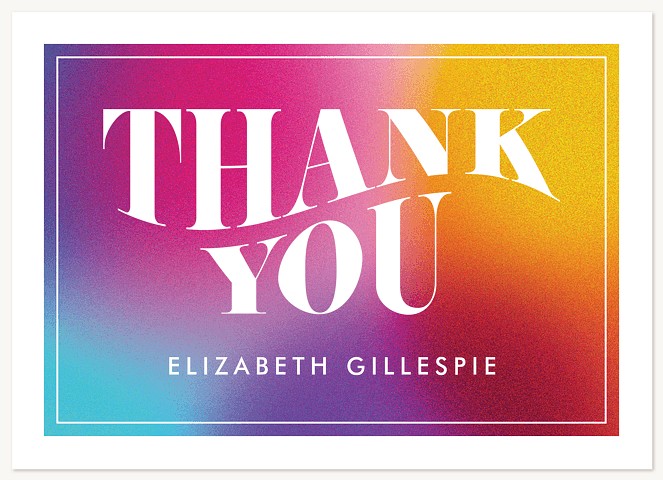 Retro Gratitude Thank You Cards 