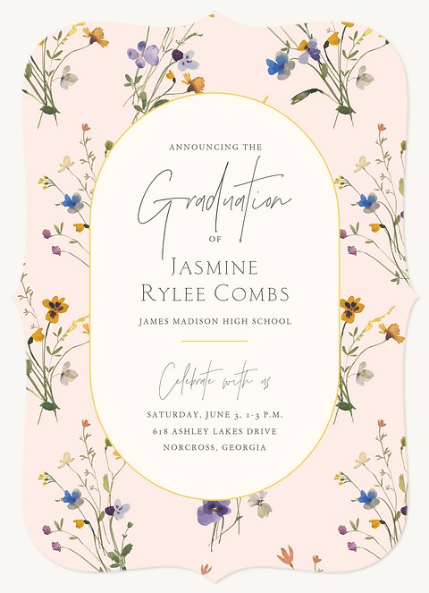 Bohemian Garden Graduation Cards