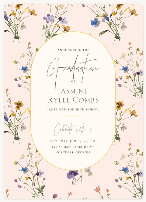 Bohemian Garden Graduation Cards