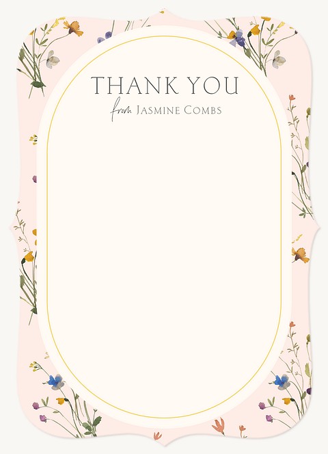 Blossoming Grad Thank You Cards 