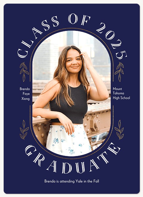 Chic Sprigs Graduation Cards