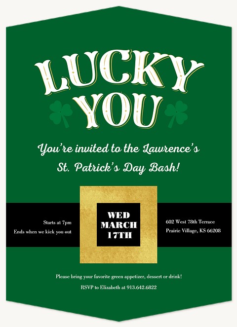 Lucky Leprechaun Invitations