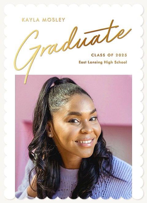 Minimalist Script Graduation Cards