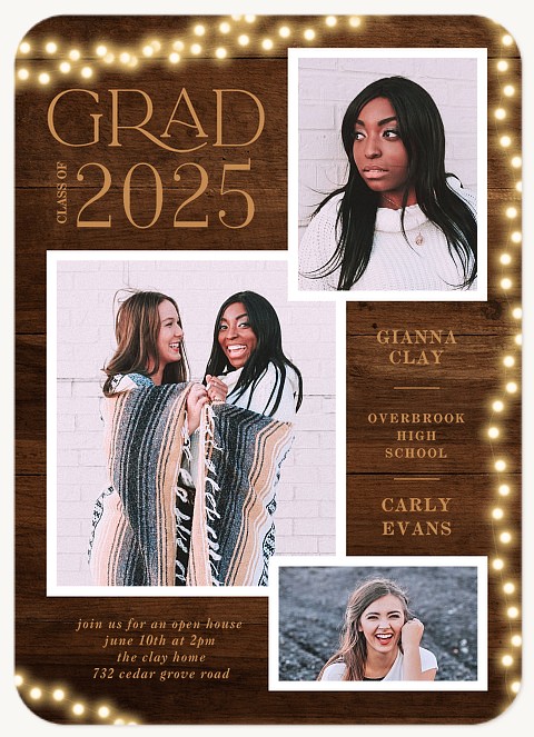 Twinkling Duo Graduation Cards