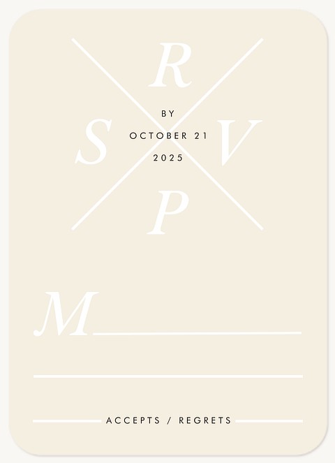 Sweet Overlay Wedding RSVP Cards