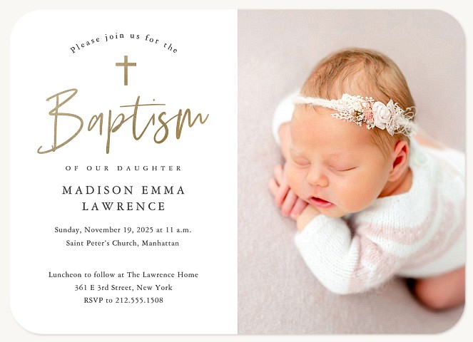 Holy Baptism Baptisms & Christening Invitations