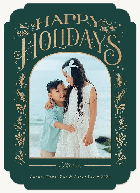  Festive Embellishments Photo Holiday Cards