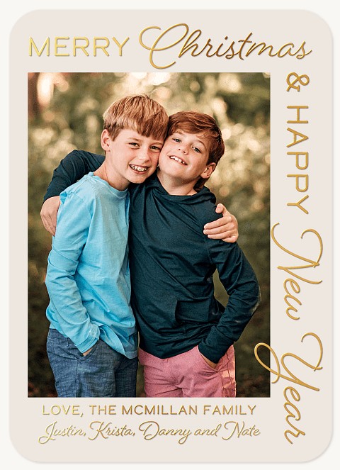 Shining Corner Personalized Holiday Cards