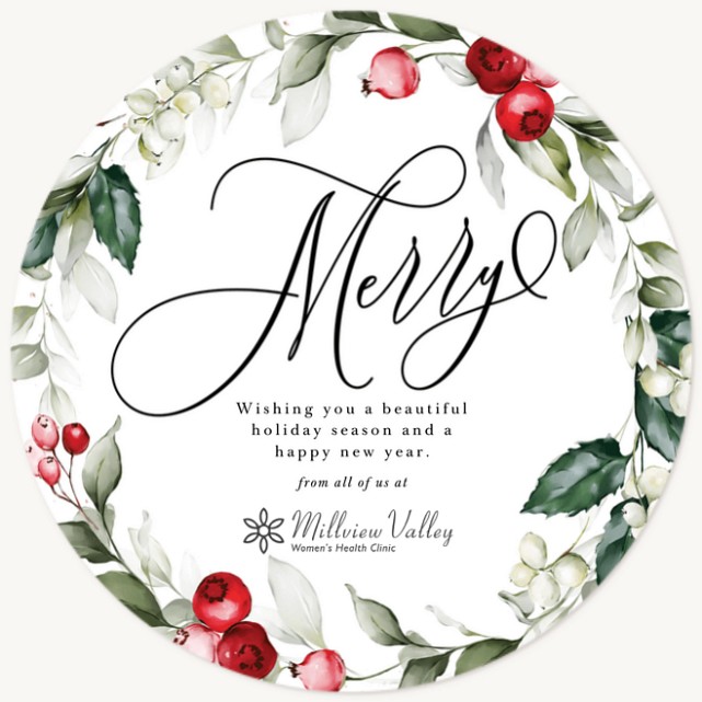 Watercolor Wreath Business Holiday Cards