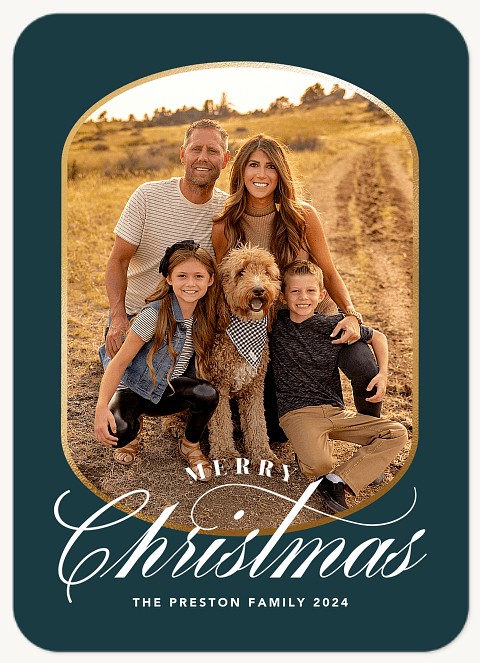 Rounded Frame Christmas Cards