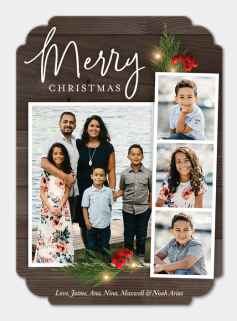 Rustic Photo Strip Card