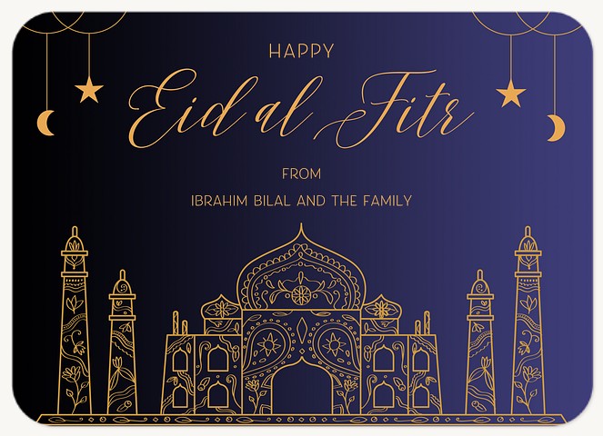 Golden Eid Eid Cards