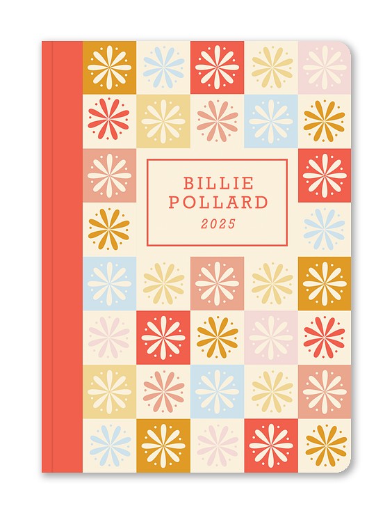 Retro Flowers Custom Softcover Journals