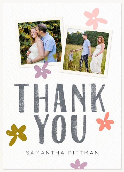 Delicate Florals Thank You Cards 