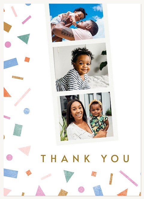 Confetti Fun Thank You Cards 