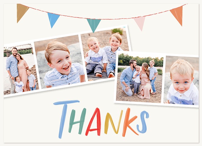 Jubilant Banner Thank You Cards 