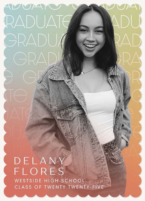 Bright Gradient Graduation Cards