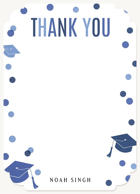 Grad Confetti Thank You Cards 