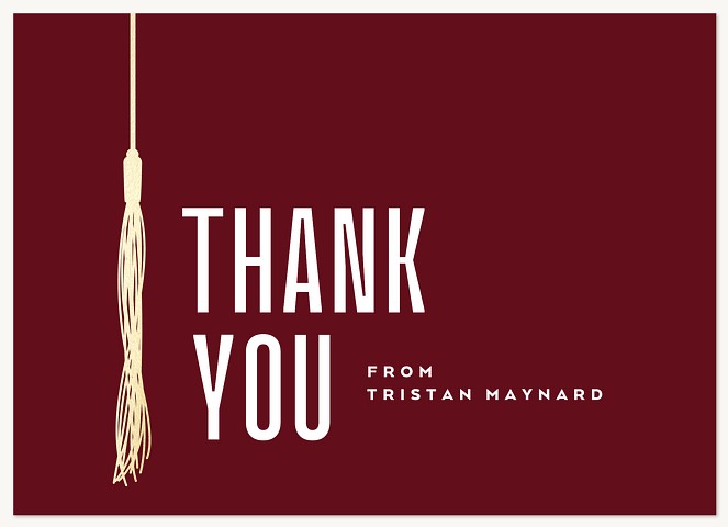 Grad Tassel Thank You Cards 