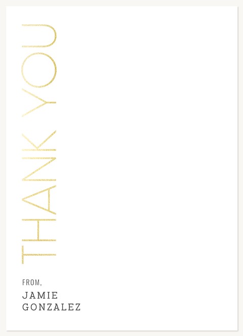 Vertical Thank You Thank You Cards 