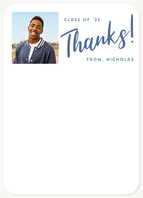 Scripted Thanks Thank You Cards 