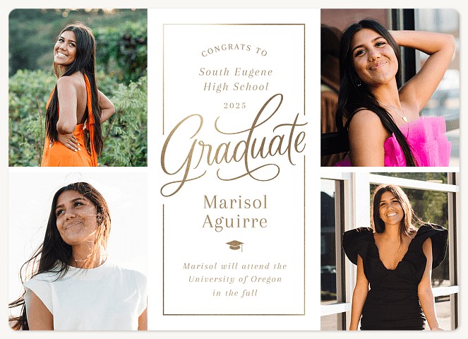 Radiant Frame Graduation Cards