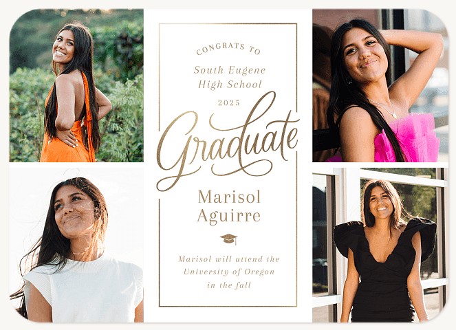 Radiant Frame Graduation Cards