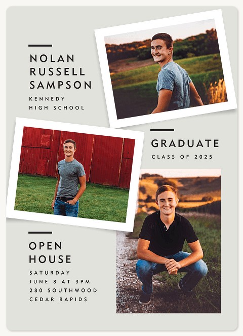 Snapshot Trio Graduation Cards