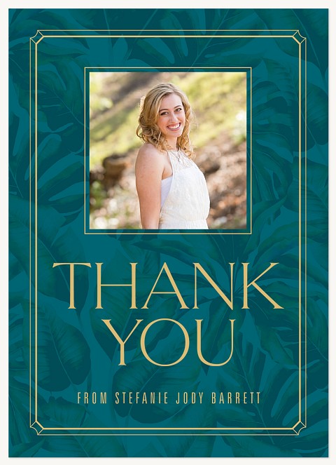 Gilded Tropics Thank You Cards 