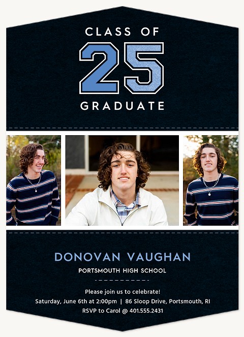 Varsity Stitch Graduation Cards