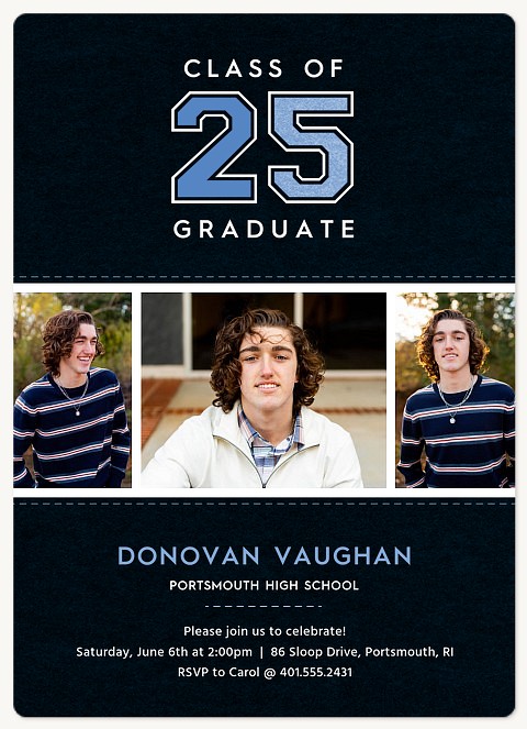 Varsity Stitch Graduation Cards