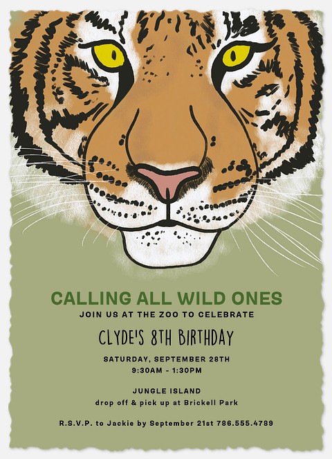 Wild Ones Kids' Birthday Invitations