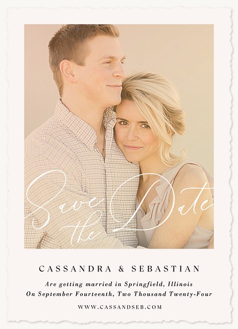 Photo Filter Save the Date Cards