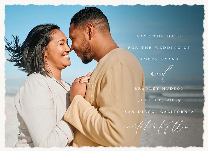 Formal Photo Save the Date Cards