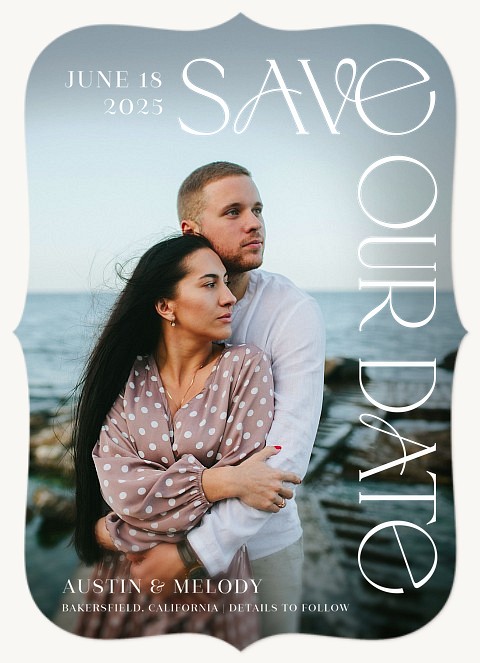 Modern Edit Save the Date Cards