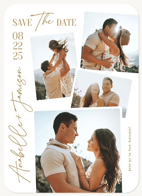 Stacked Album Save the Date Cards