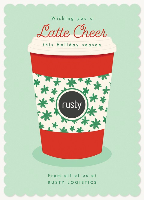 Latte Joy Business Holiday Cards